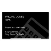Eenvoudig accountant CPA ontwerp Magnetisch Visitekaartje (Voorkant)