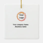 eenvoudig add your logo gold sociale website keramisch ornament (Achterkant)