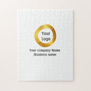 eenvoudig add your logo gold sociale website legpuzzel