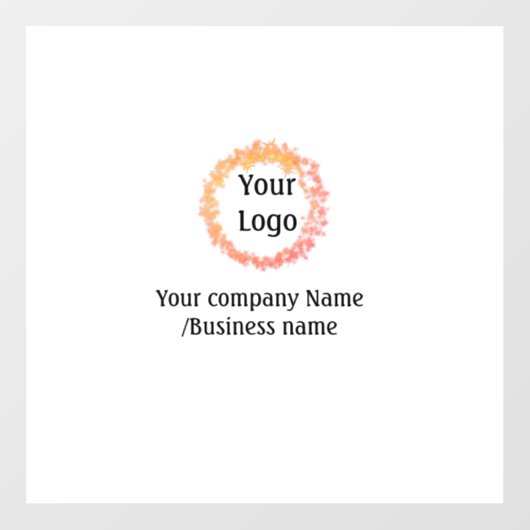 eenvoudig add your logo gold sociale website raamsticker (Vel)
