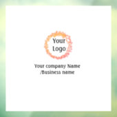 eenvoudig add your logo gold sociale website raamsticker (Vel 3)