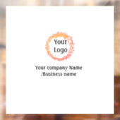 eenvoudig add your logo gold sociale website raamsticker (Vel 2)