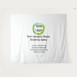 eenvoudig add your logo gold sociale website wandkleed