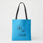 Eenvoudig ademen met paardenbloemen tote bag (Voorkant)