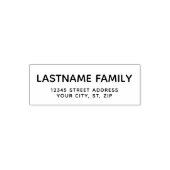 Eenvoudig adres voor aangepaste naam retouradres  zelfinktende stempel (Design)