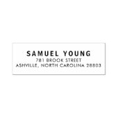 Eenvoudig adres voor bedrijfsretour van oude naam  zelfinktende stempel (Design)