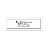 Eenvoudig adres  zelfinktende stempel (Design)