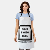 Eenvoudig Afbeelding uploaden Foto & Tekst toevoeg Schort (Gedragen)