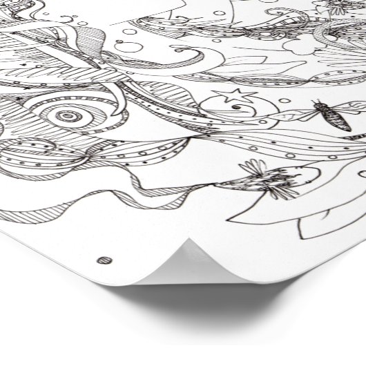 Eenvoudig afdrukken in poster (Hoek)