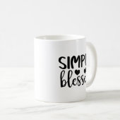 Eenvoudig afgeblazen koffie Mok (Voorkant rechts)