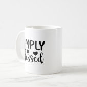 Eenvoudig afgeblazen koffie Mok (Voorkant links)