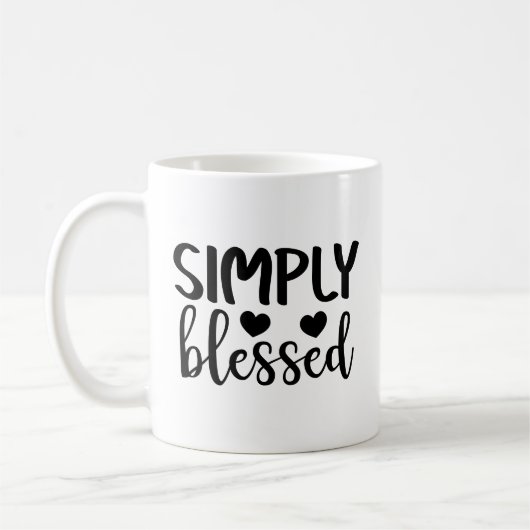 Eenvoudig afgeblazen koffie Mok (Links)