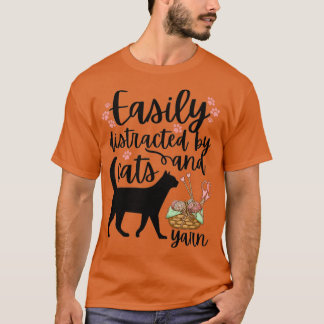 Eenvoudig afgeleid door katten en garenTShirt T-shirt