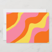 Eenvoudig afspeelbaar Oranje roze aangepast Vrijge Kaart (Achterkant)