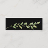 Eenvoudig afstoten, bruiloft Website RSVP Mini Visitekaartje (Achterkant)