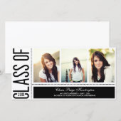 Eenvoudig Afstudeer Uitnodiging (Voorkant / Achterkant)