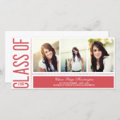 Eenvoudig afstudeerbericht aankondiging (Voorkant / Achterkant)