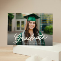 Eenvoudig afstudeerscript twee foto's afstuderen