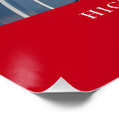 Eenvoudig Afstuderen 2025 Fotocollage Rood Perfect Poster (Hoek)