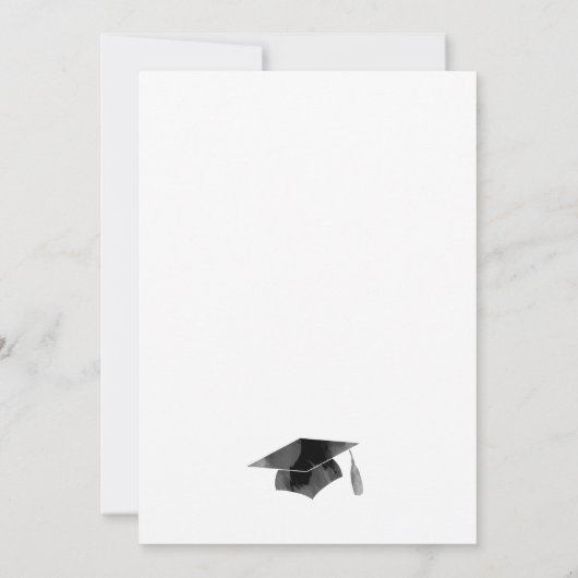 Eenvoudig Afstuderen 2025 Minimalistisch Afstudeer Kaart (Achterkant)