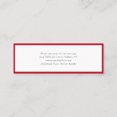 Eenvoudig Afstuderen 2025 Minimalistische scriptna Mini Visitekaartje (Achterkant)