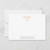 Eenvoudig Afstuderen 2025 Nurse Pinning Bedankkaart (Voorkant)