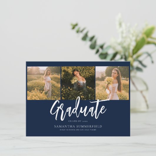 Eenvoudig Afstuderen 2025 Script Foto's aankondigi (Staand voorkant)