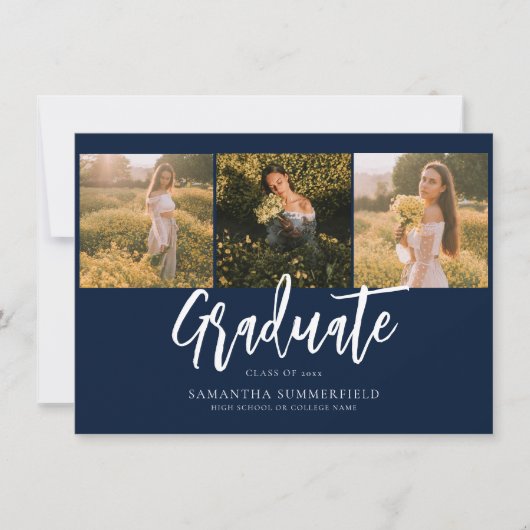 Eenvoudig Afstuderen 2025 Script Foto's aankondigi (Voorkant)