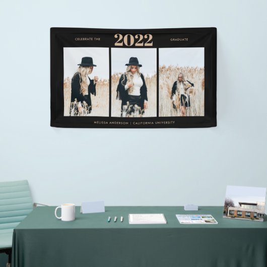 Eenvoudig Afstuderen 3 Foto Spandoek (Beurs)