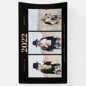 Eenvoudig Afstuderen 3 Foto Spandoek (Verticaal)