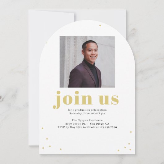 Eenvoudig Afstuderen bewerkbare kleuren Kaart (Achterkant)