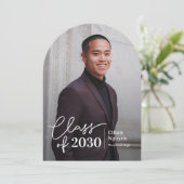 Eenvoudig Afstuderen bewerkbare kleuren Kaart (Staand voorkant)