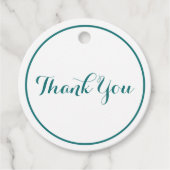 Eenvoudig Afstuderen Celebration Wit en Groen Bedankjes Labels (Voorkant)