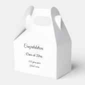 Eenvoudig afstuderen felicitaties Minimale add cla Bedankdoosjes (Achterkant)