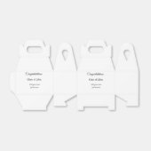 Eenvoudig afstuderen felicitaties Minimale add cla Bedankdoosjes (Uitgevouwen)