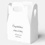 Eenvoudig afstuderen felicitaties Minimale add cla Bedankdoosjes (Geopend)