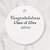 Eenvoudig afstuderen felicitaties Minimale add cla Bedankjes Labels (Achterkant)