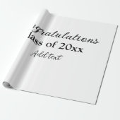 Eenvoudig afstuderen felicitaties Minimale add cla Cadeaupapier (Uitgerold)