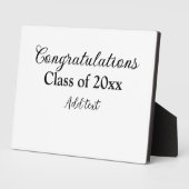 Eenvoudig afstuderen felicitaties Minimale add cla Fotoplaat (Zijkant)