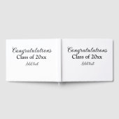 Eenvoudig afstuderen felicitaties Minimale add cla Gastenboek (Volledig)