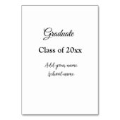 Eenvoudig afstuderen felicitaties Minimale add cla Kaart (Achterkant)