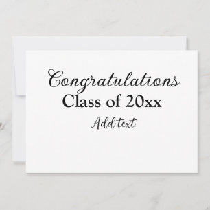 Eenvoudig afstuderen felicitaties Minimale add cla Kaart