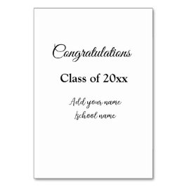 Eenvoudig afstuderen felicitaties Minimale add cla Kaart