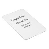 Eenvoudig afstuderen felicitaties Minimale add cla Magneet (Rechterzijde)