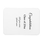 Eenvoudig afstuderen felicitaties Minimale add cla Magneet (Horizontaal)