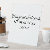 Eenvoudig afstuderen felicitaties Minimale add cla Reclamebord Met Voetstuk (Insitu)