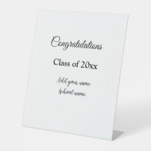 Eenvoudig afstuderen felicitaties Minimale add cla