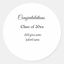 Eenvoudig afstuderen felicitaties Minimale add cla