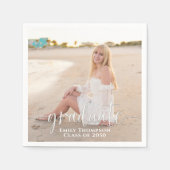 Eenvoudig Afstuderen foto legant minimalist Servet (Voorkant)