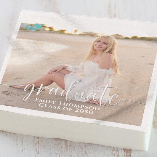 Eenvoudig Afstuderen foto legant minimalist Servet